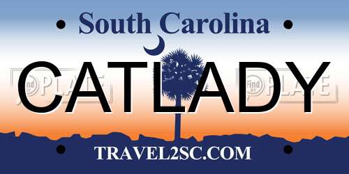 CATLADY South Carolina License Plate