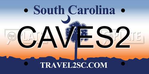 CAVES2 South Carolina License Plate