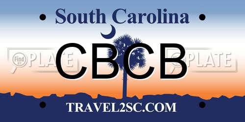 CBCB South Carolina License Plate