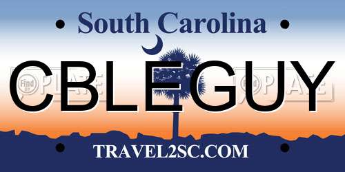 CBLEGUY South Carolina License Plate