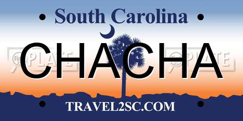 CHACHA South Carolina License Plate
