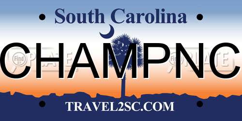 CHAMPNC South Carolina License Plate