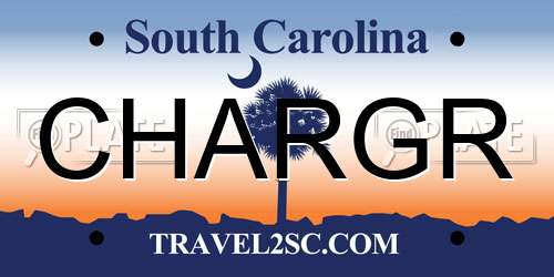 CHARGR South Carolina License Plate