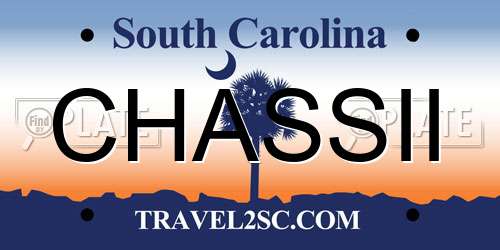 CHASSII South Carolina License Plate