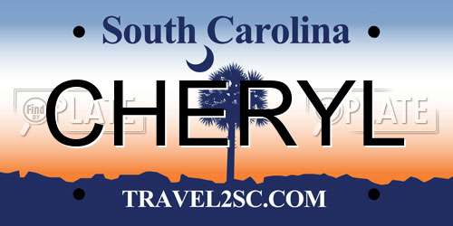 CHERYL South Carolina License Plate