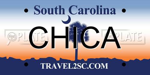 CHICA South Carolina License Plate