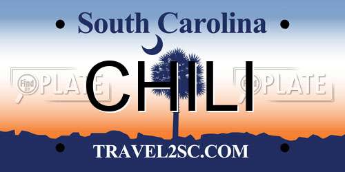 CHILI South Carolina License Plate