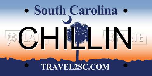 CHILLIN South Carolina License Plate