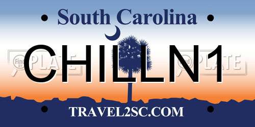 CHILLN1 South Carolina License Plate