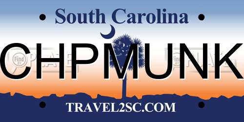 CHPMUNK South Carolina License Plate