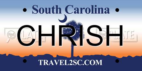 CHRISH South Carolina License Plate