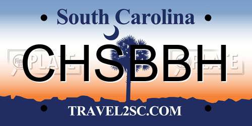 CHSBBH South Carolina License Plate