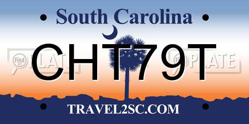 CHT79T South Carolina License Plate