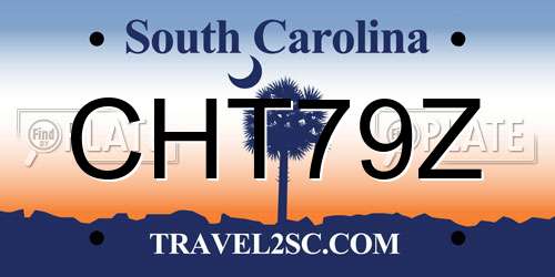 CHT79Z South Carolina License Plate