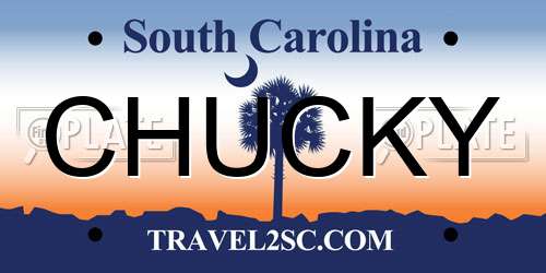 CHUCKY South Carolina License Plate
