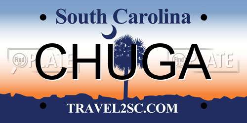 CHUGA South Carolina License Plate