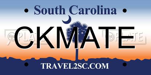 CKMATE South Carolina License Plate