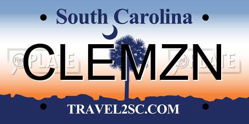 CLEMZN South Carolina License Plate