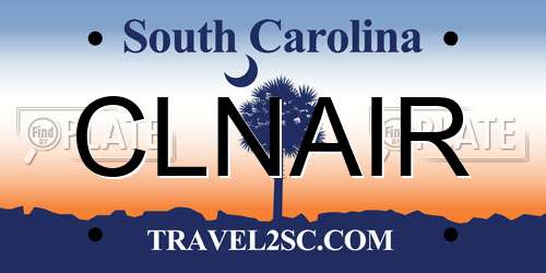 CLNAIR South Carolina License Plate
