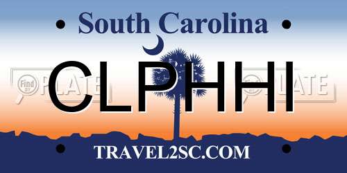 CLPHHI South Carolina License Plate