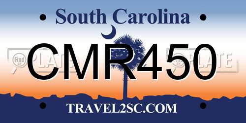 CMR450 South Carolina License Plate