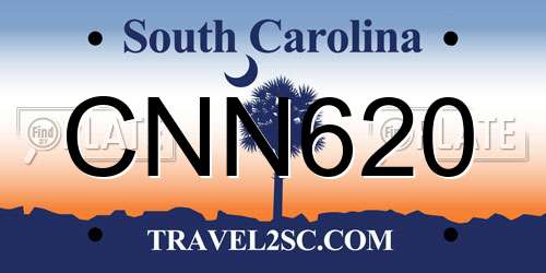 CNN620 South Carolina License Plate