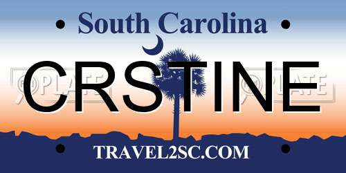 CRSTINE South Carolina License Plate