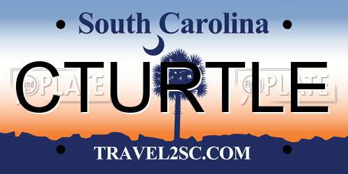 CTURTLE South Carolina License Plate