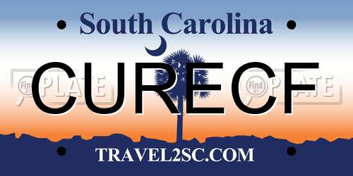 CURECF South Carolina License Plate
