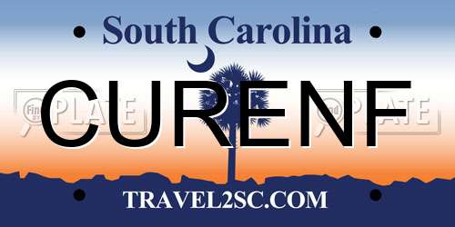 CURENF South Carolina License Plate