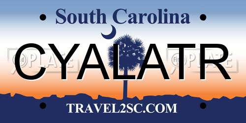 CYALATR South Carolina License Plate