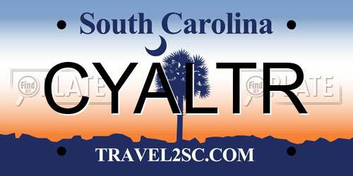 CYALTR South Carolina License Plate