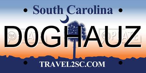 D0GHAUZ South Carolina License Plate