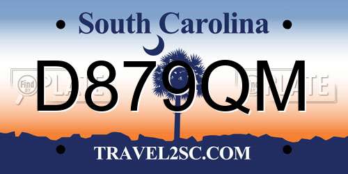 D879QM South Carolina License Plate