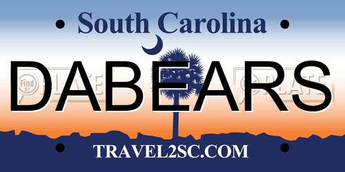 DABEARS South Carolina License Plate