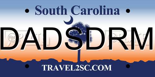 DADSDRM South Carolina License Plate