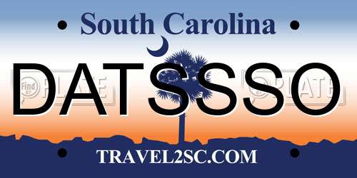 DATSSSO South Carolina License Plate