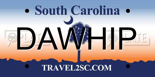 DAWHIP South Carolina License Plate