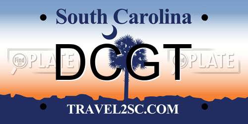 DCGT South Carolina License Plate