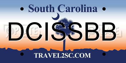 DCISSBB South Carolina License Plate