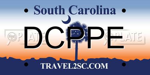 DCPPE South Carolina License Plate
