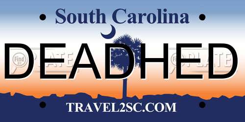 DEADHED South Carolina License Plate