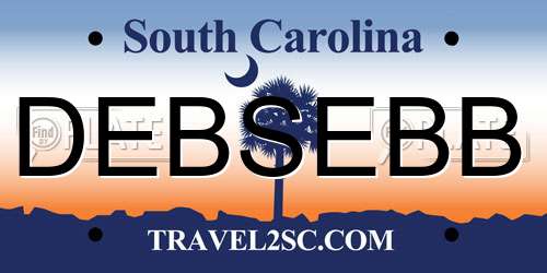 DEBSEBB South Carolina License Plate