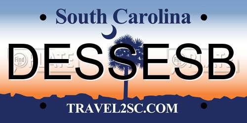 DESSESB South Carolina License Plate
