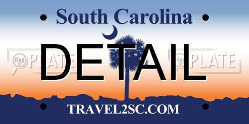DETAIL South Carolina License Plate