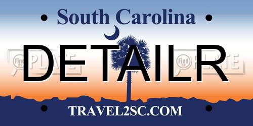 DETAILR South Carolina License Plate