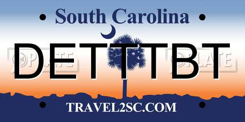 DETTTBT South Carolina License Plate