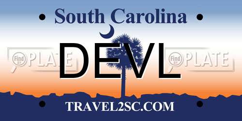 DEVL South Carolina License Plate