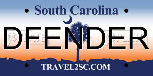 DFENDER South Carolina License Plate