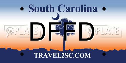 DFFD South Carolina License Plate
